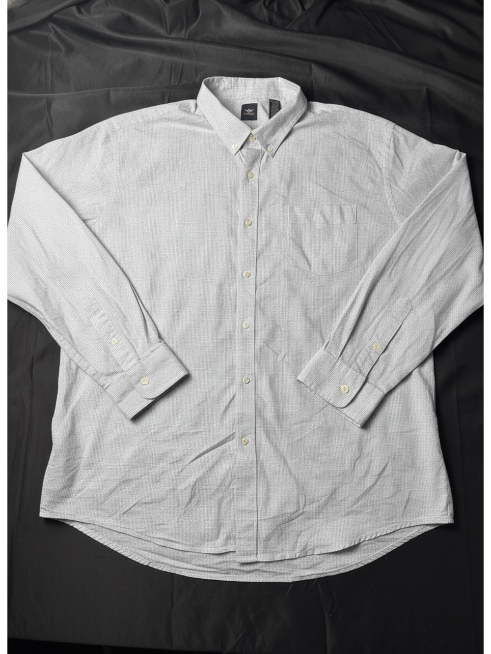 Dockers Men's XXL Dress Shirt Light Blue Check Button-Down